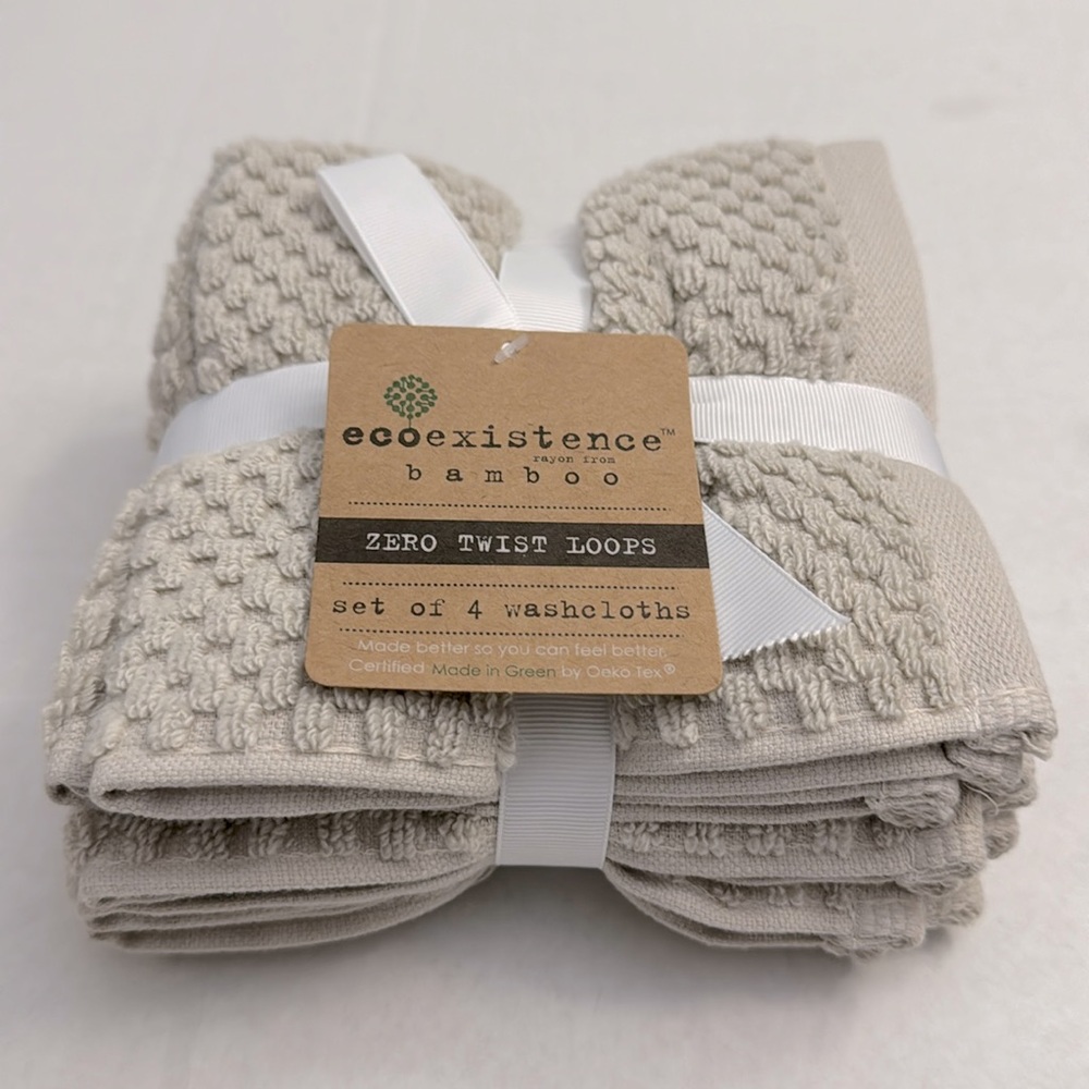 8pc ECOEXISTENCE Bamboo Zero Twist Loops Bath Towel Set - FGChiffon - Picture 4 of 6